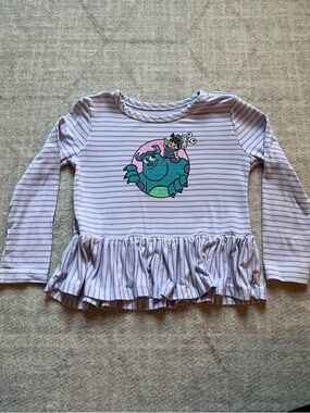 Little Sleepies Disney Monsters, Inc. Bamboo Peplum Tee (3T)